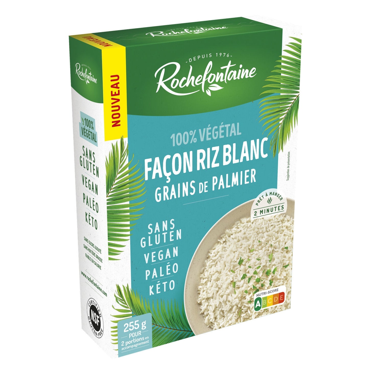 ROCHEFONTAINE White Rice Style Palm Grain