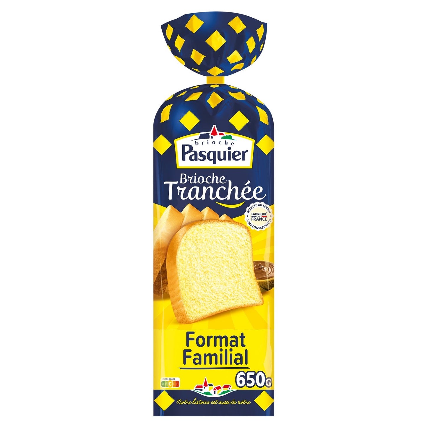 Brioche Tranchée Familiale PASQUIER la brioche de 650g
