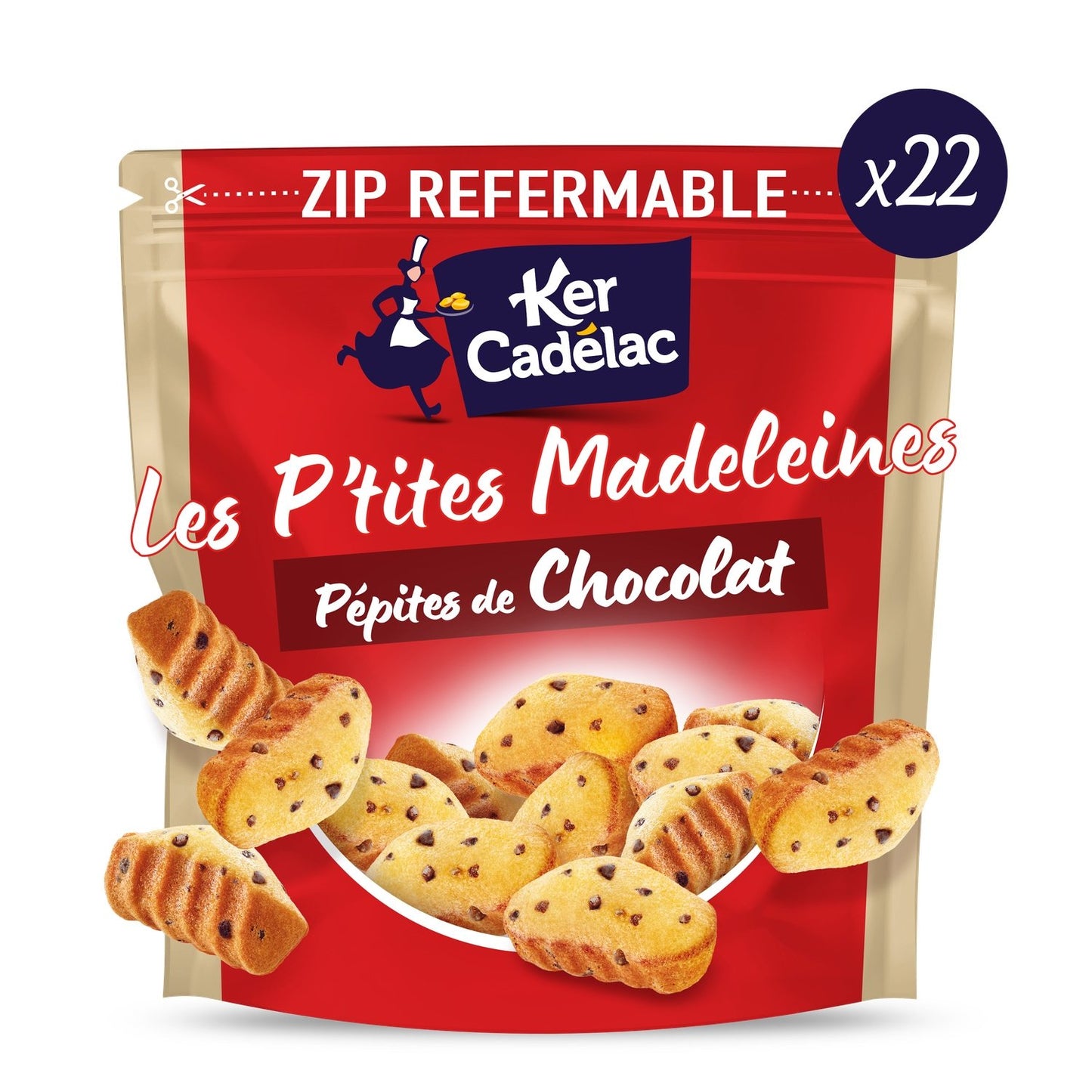 Madeleine Pépites de Chocolat à Partager KER CADELAC