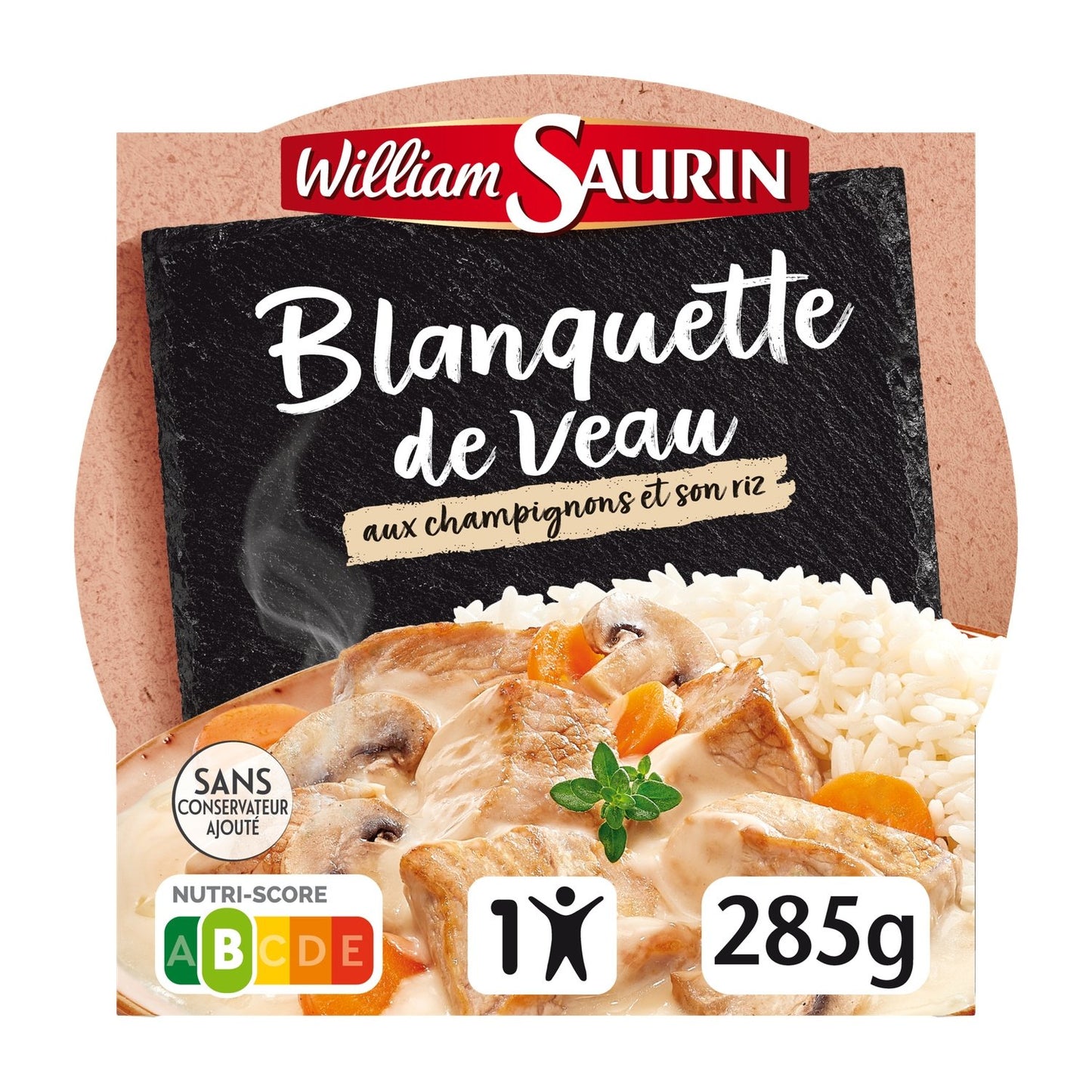 Ready Meal: Veal Blanquette with Mushrooms and Rice WILLIAM SAURIN