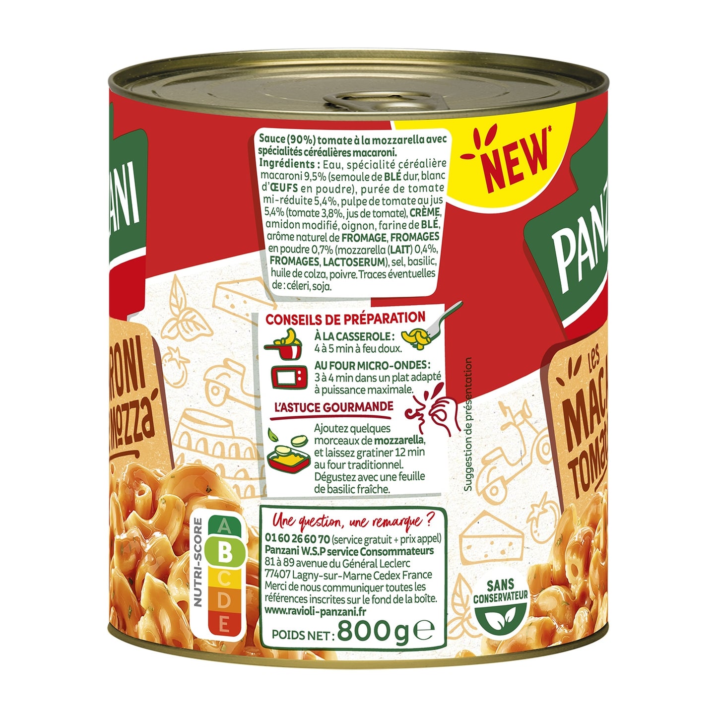 PANZANI Tomaten-Mozzarella-Makkaroni