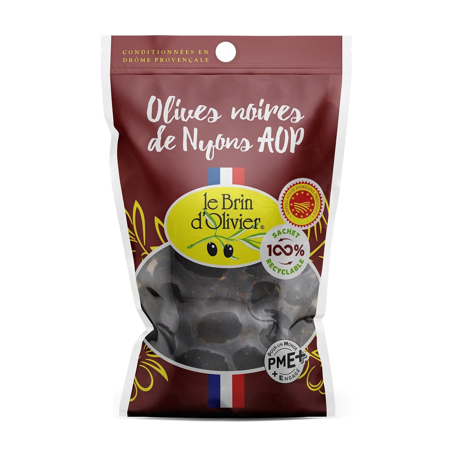 Olives Noires de Nyons AOP LE BRIN D'OLIVIER le sachet de 150g