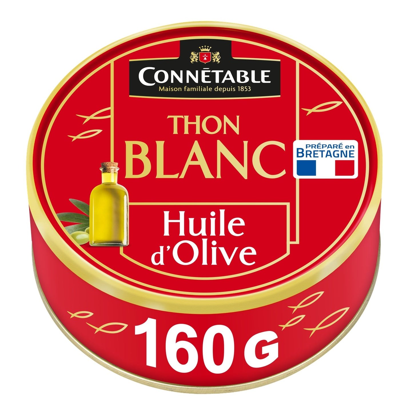Thon Blanc Huile d'Olive CONNETABLE la boite de 104 g net égoutté