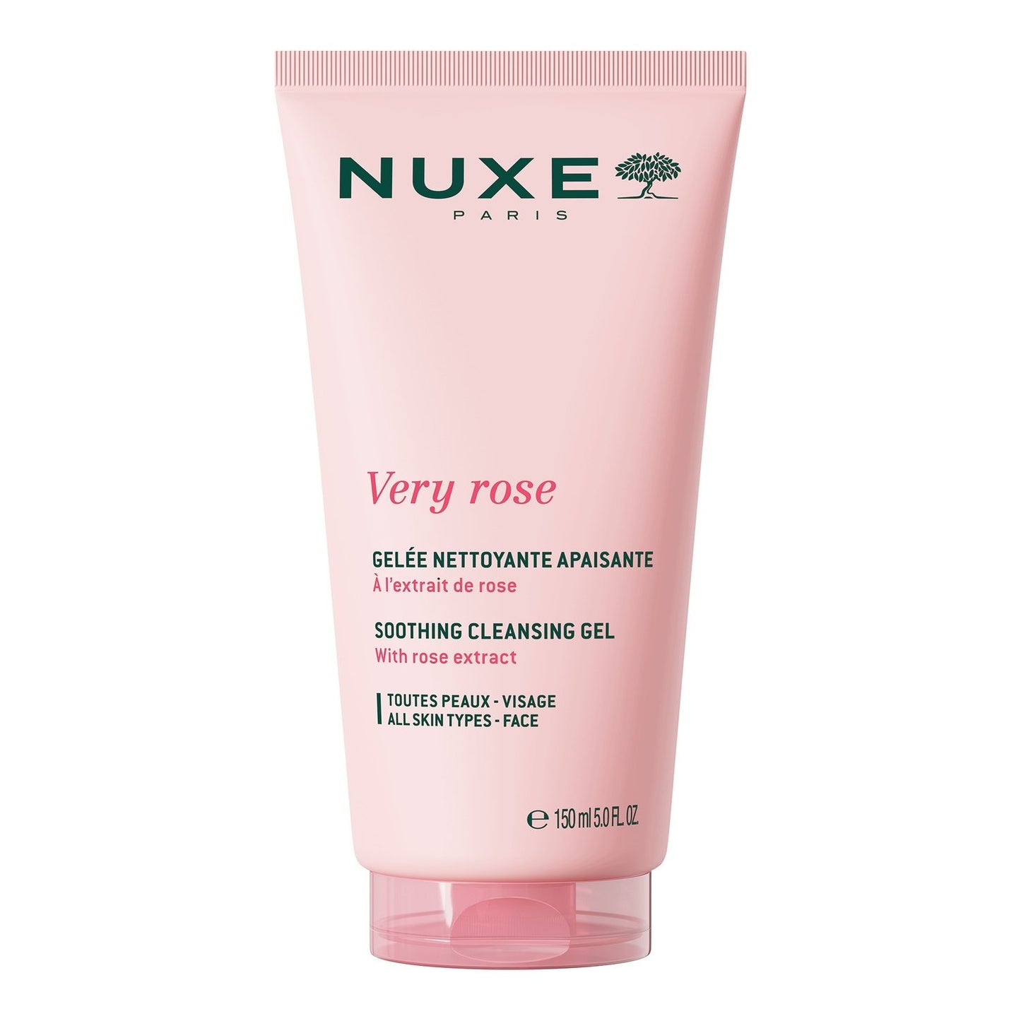 Gel Nettoyant Visage Apaisant Rose NUXE le pot de 150mL