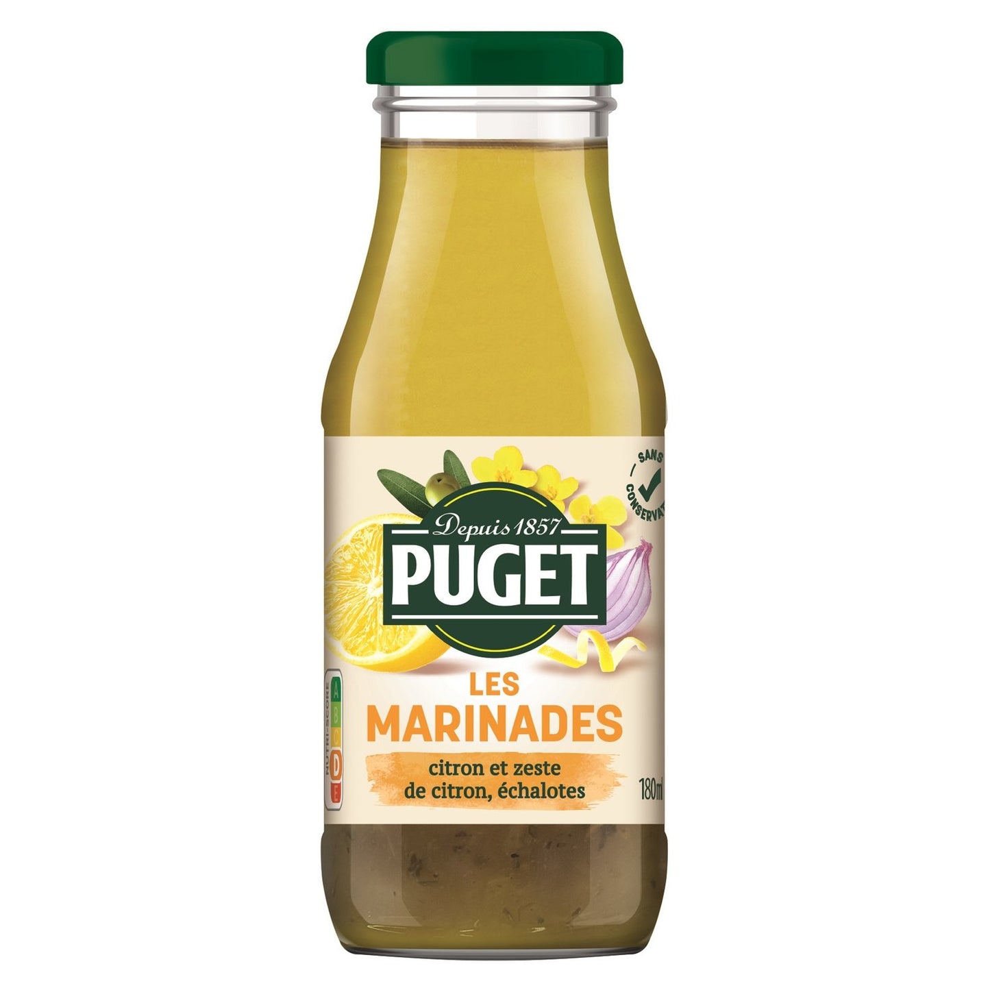 Marinade Citron, Échalotes et Thym PUGET la bouteille de 180ml