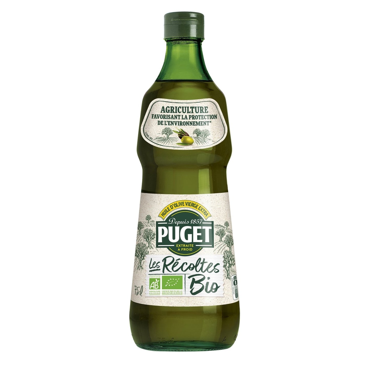 Huile d'Olive Vierge Extra Bio PUGET la bouteille de 75cl