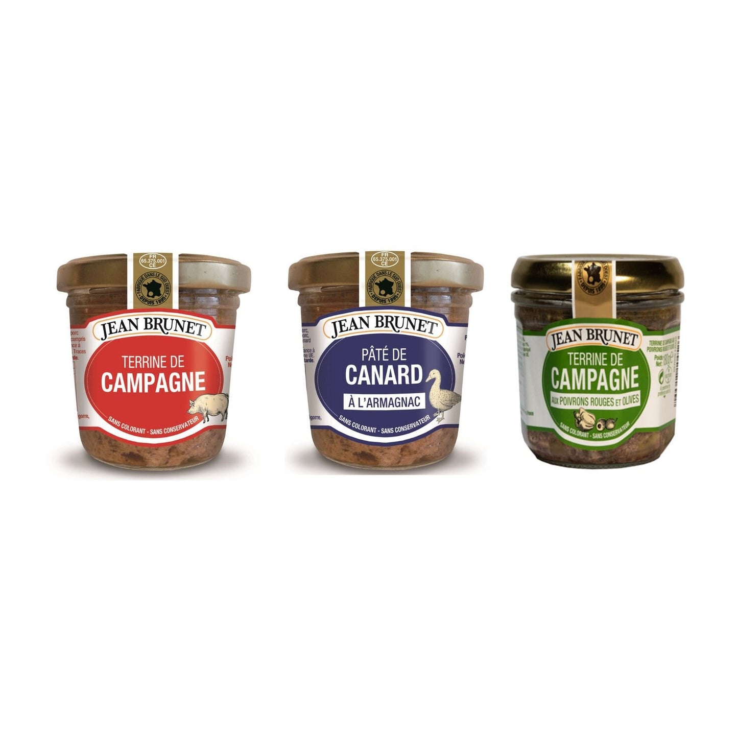 JEAN BRUNET Assortment Terrines