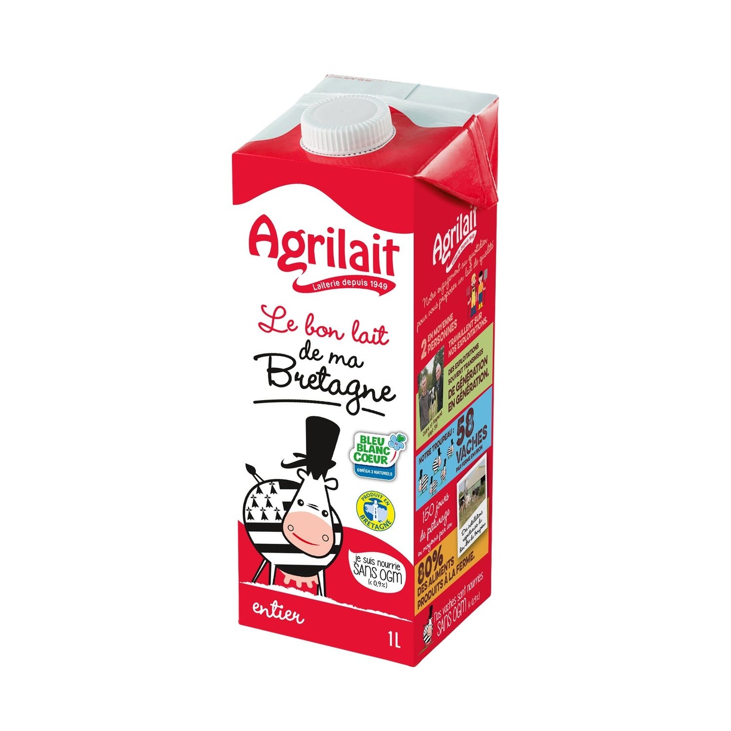 AGRILAIT Non-GMO Whole Milk from Brittany