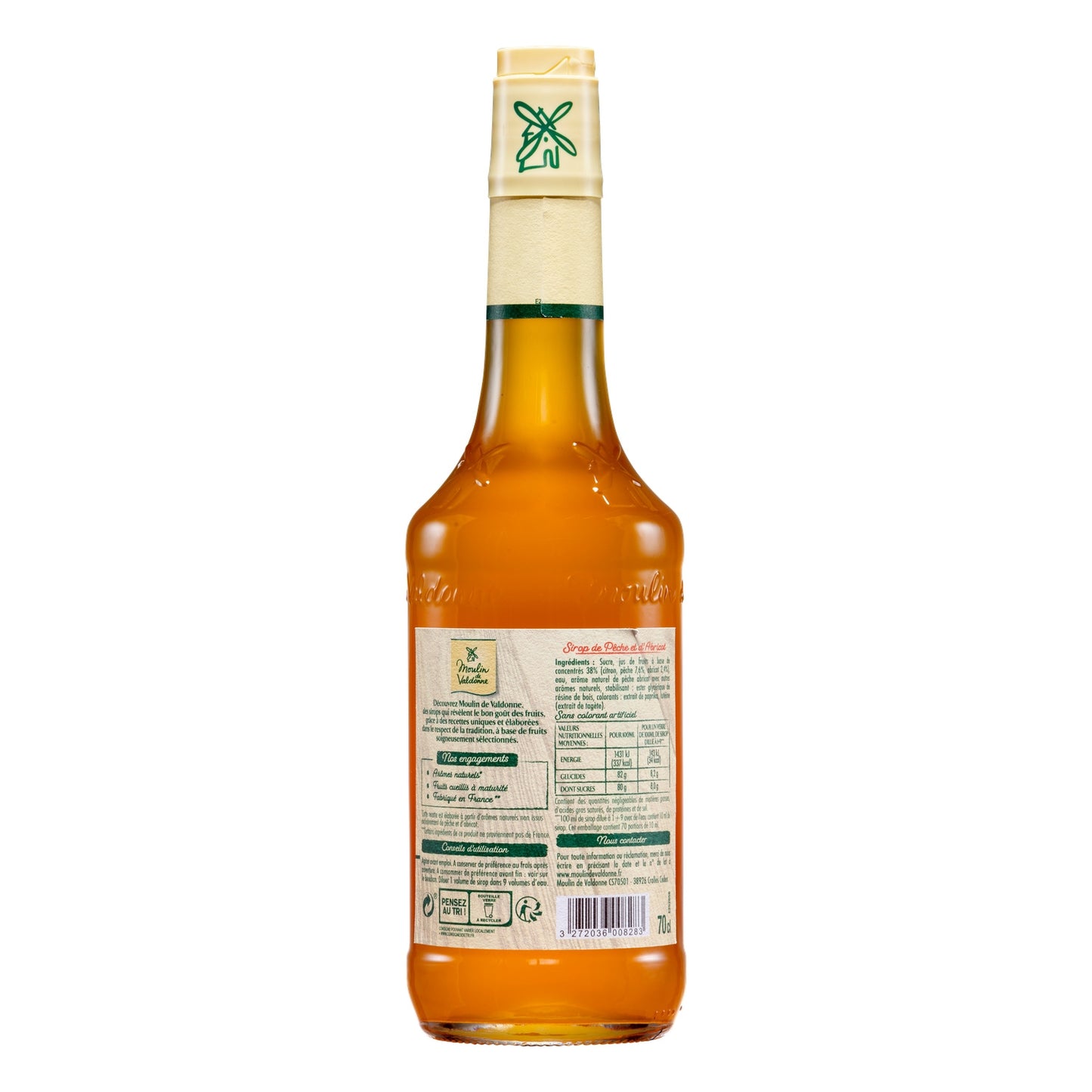 Sirop Pêche Abricot MOULIN DE VALDONNE