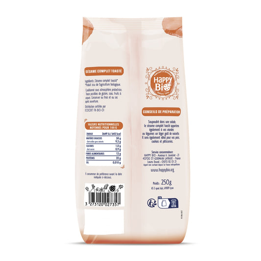 Graines Sésame Grillées Bio HAPPY BIO