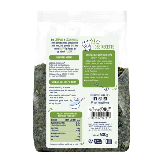 Lentille Verte Bio HAPPY BIO