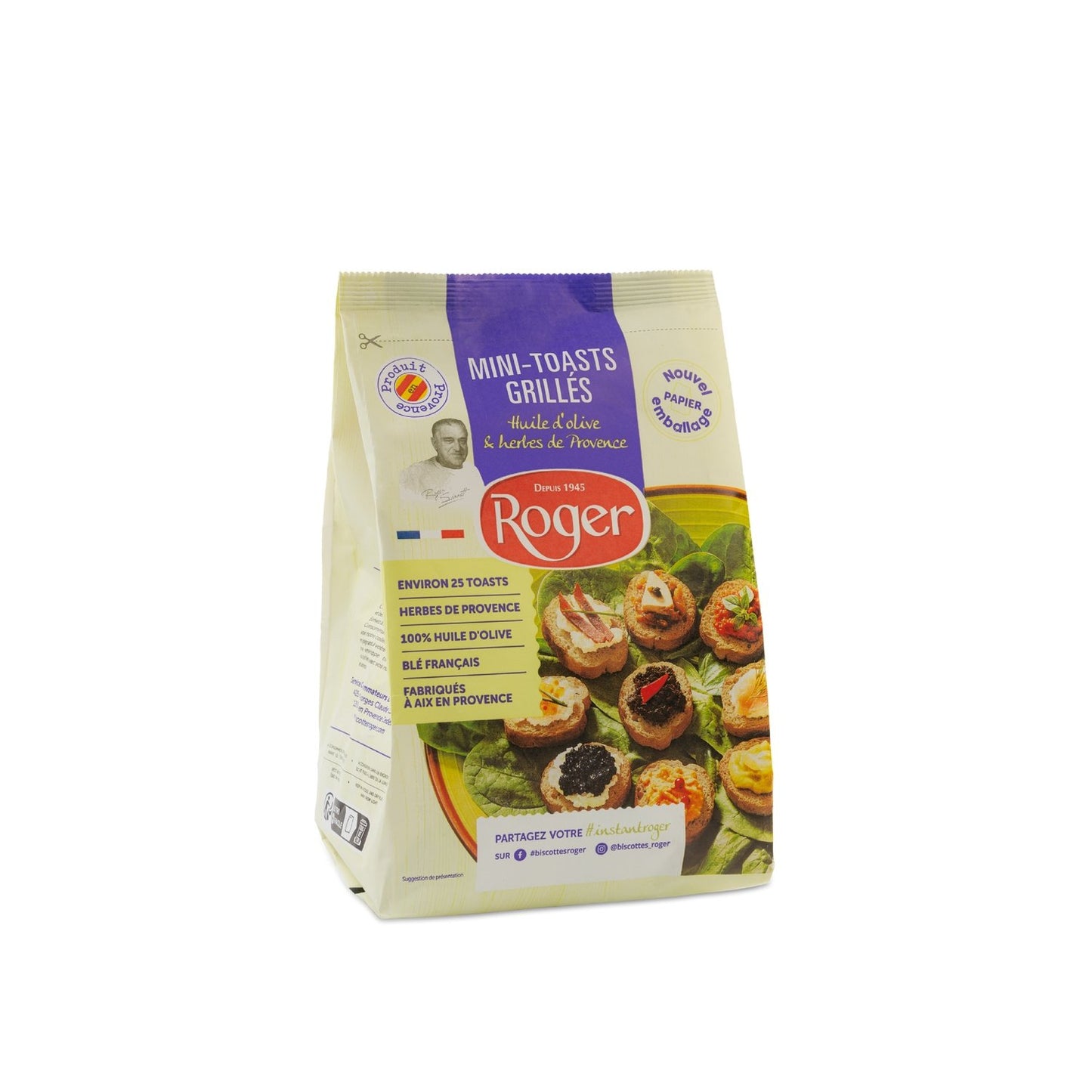 Mini-Toasts Grillés aux Herbes de Provence ROGER