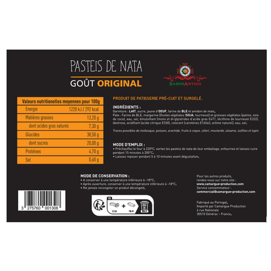 Gâteau Pasteis de Nata Original SABOR ANTIGO