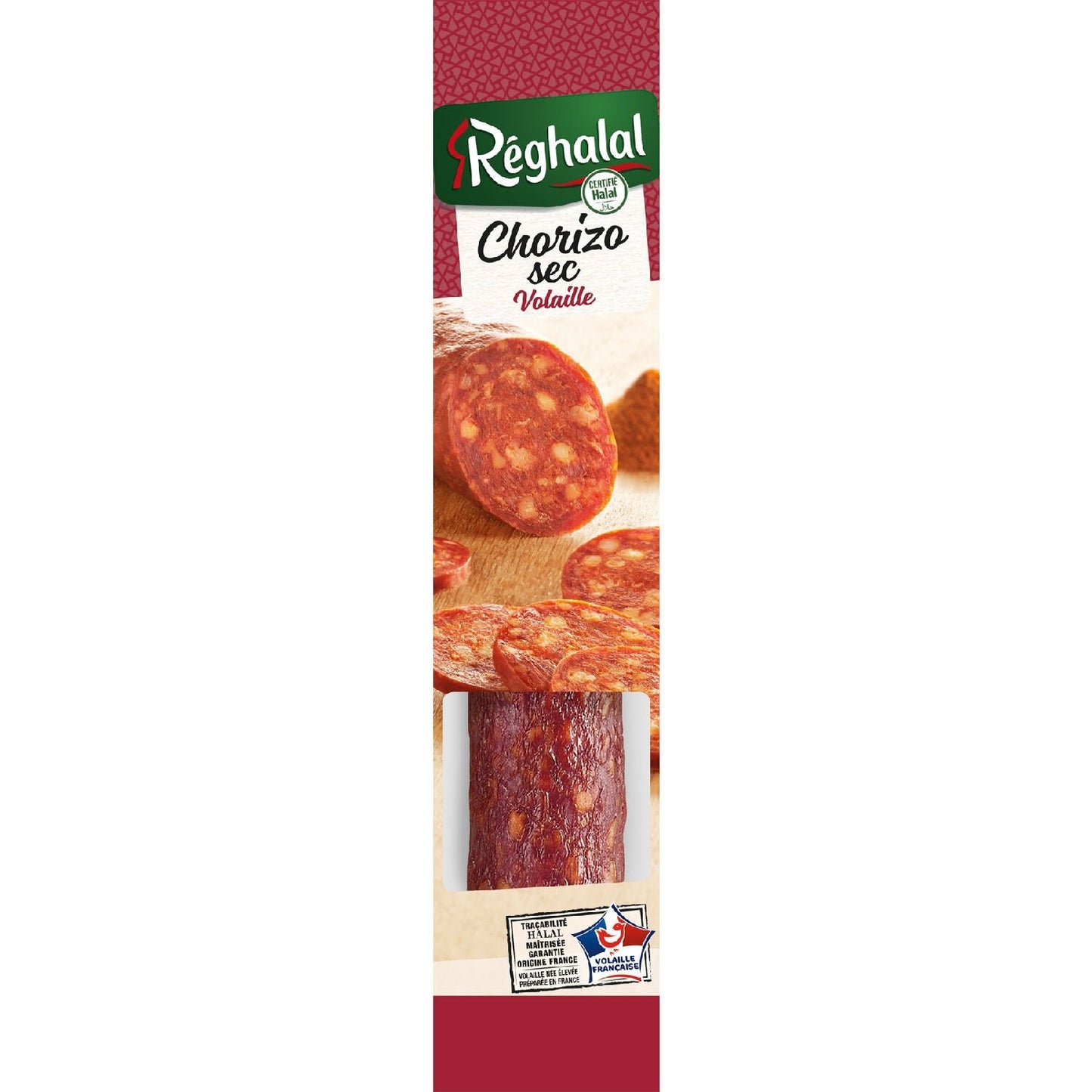 REGHALAL Halal Trockenhähnchen- und Kalbschorizo