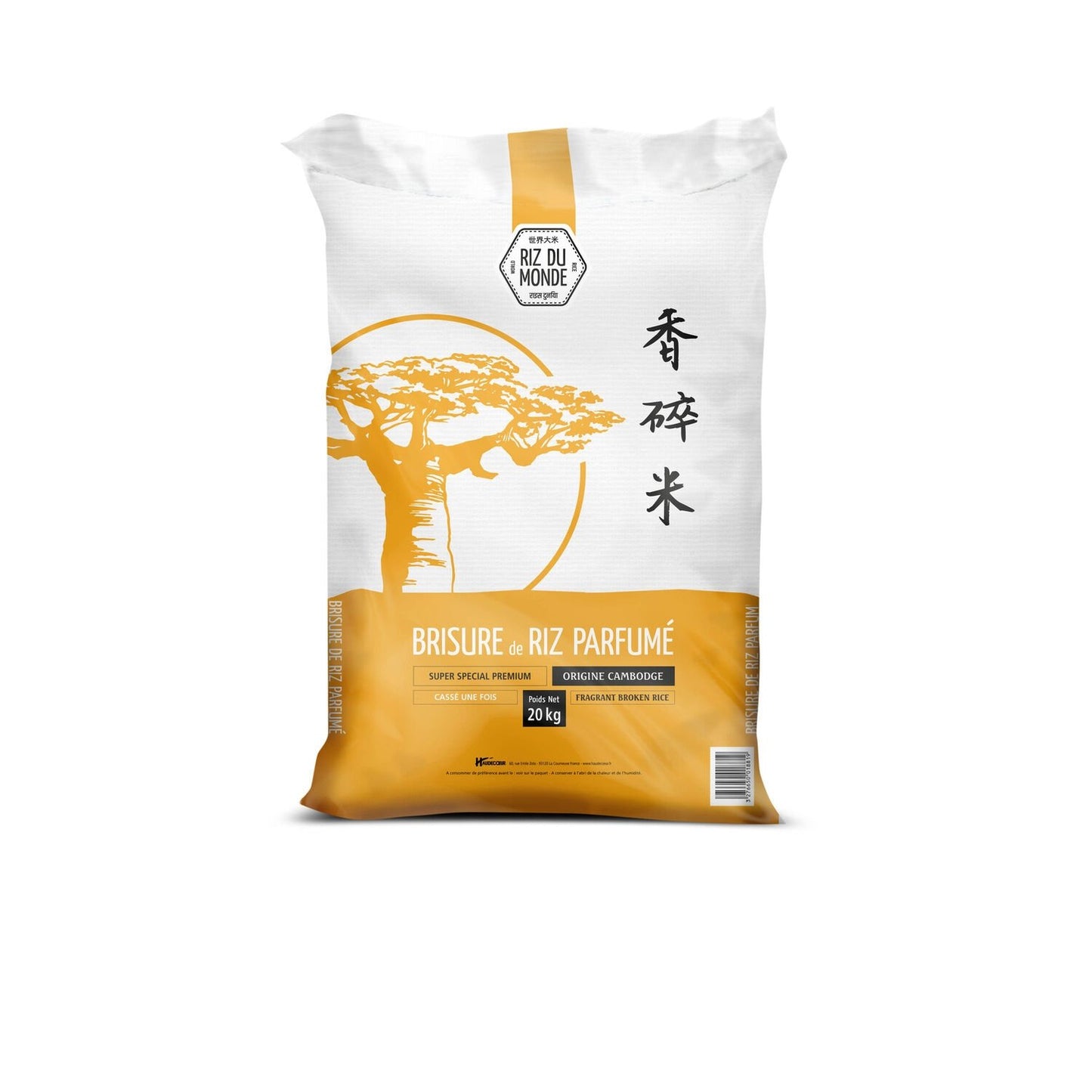 Brisures de Riz Parfumé RIZ DU MONDE le sac de 20 kg