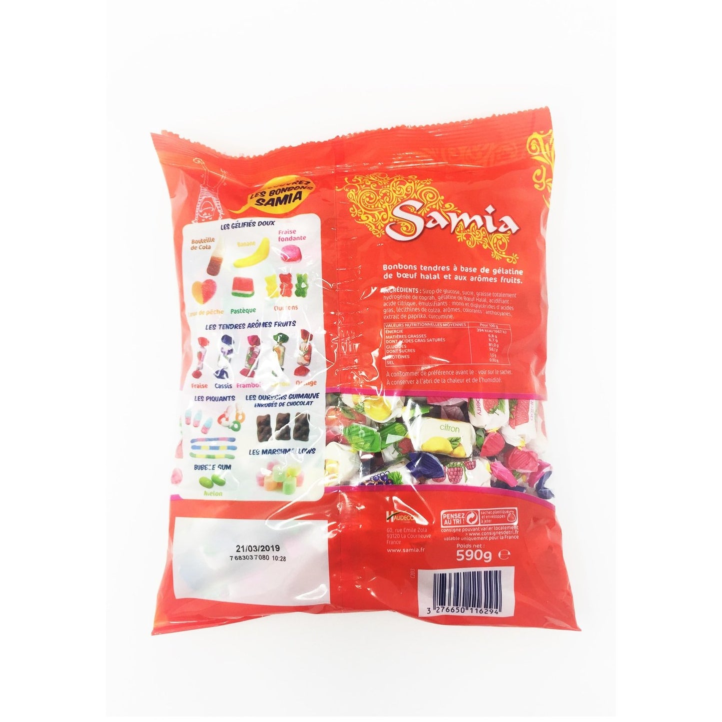 Bonbons Halal Tendres Fruits SAMIA