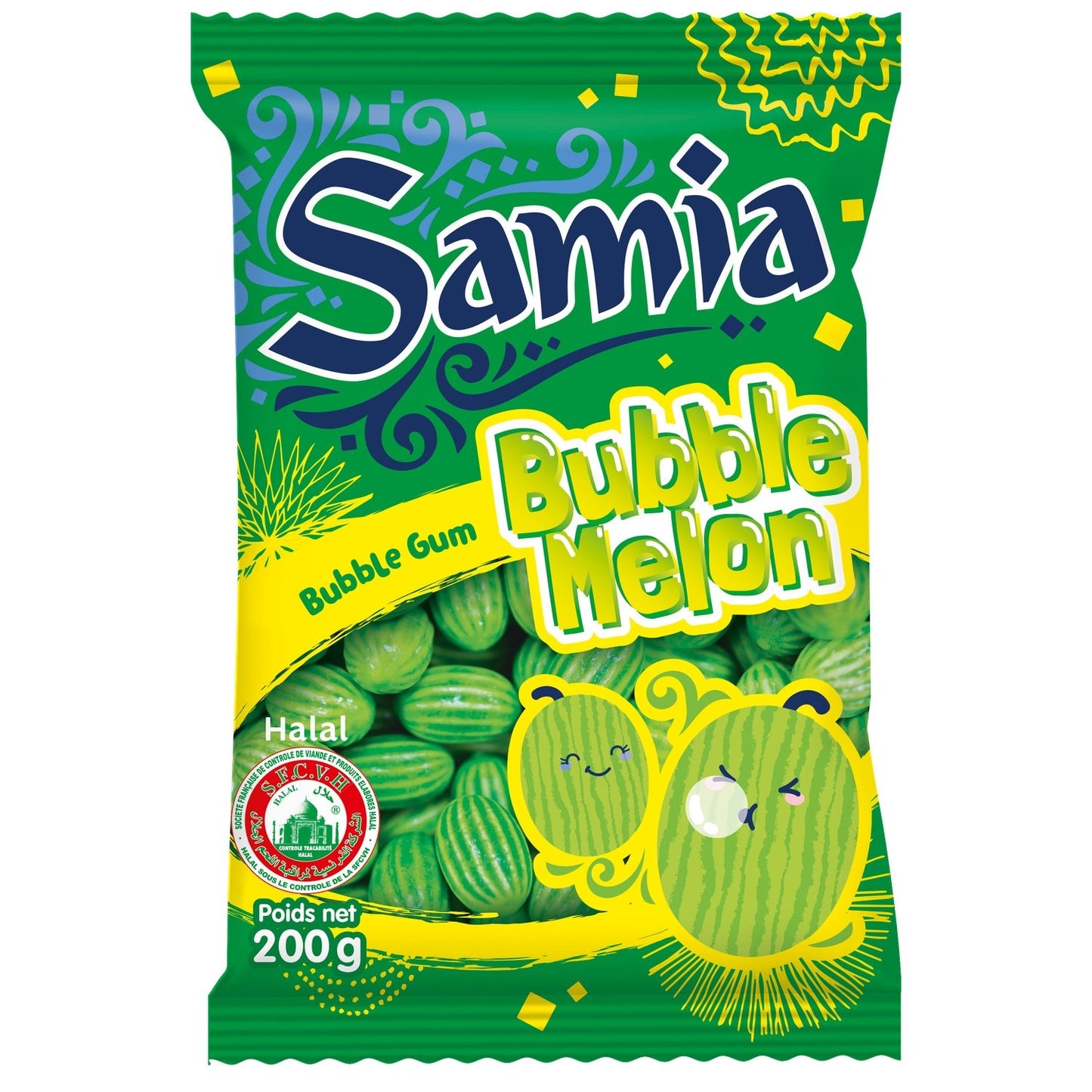 Bonbons Halal Bubble Melon SAMIA