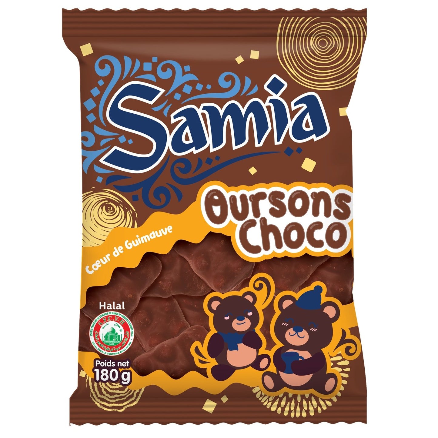 Bonbons Oursons Guimauve Chocolat Halal SAMIA