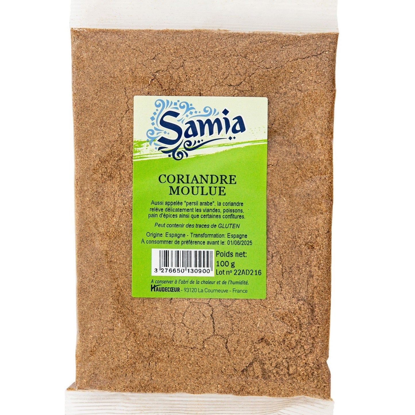 Coriandre Moulue SAMIA le sachet de 100 g