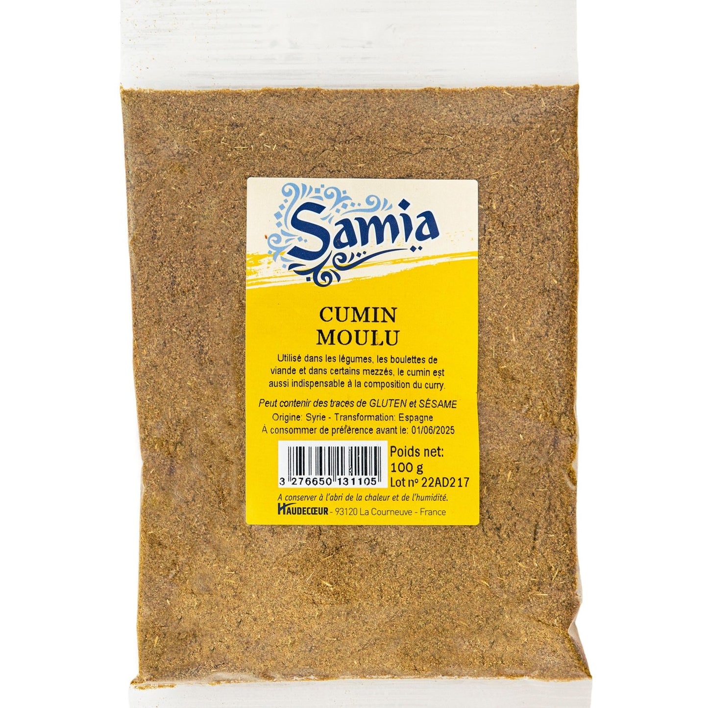 Cumin Moulu SAMIA le sachet de 100 g