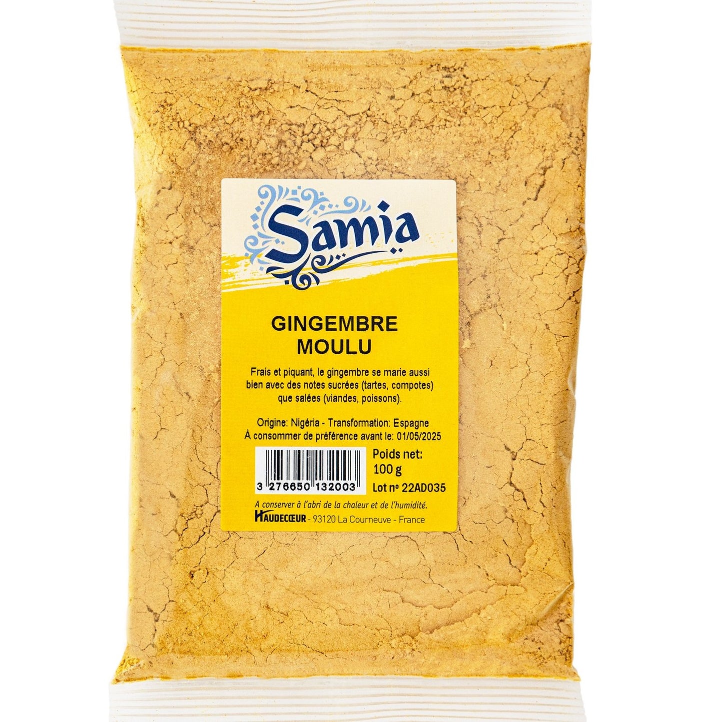 Gingembre Moulu SAMIA le sachet de 100 g