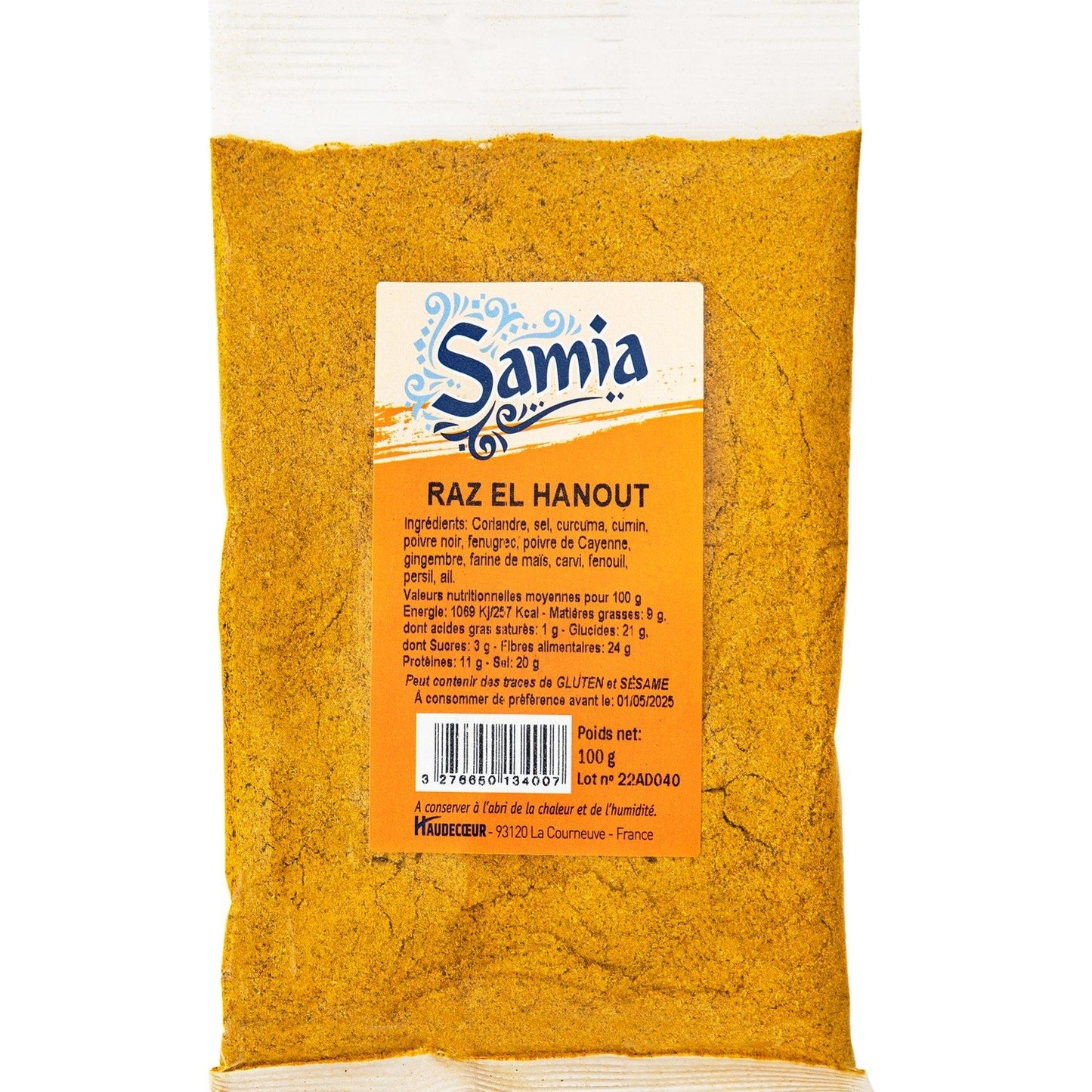 Raz El Hanout SAMIA le sachet de 100 g