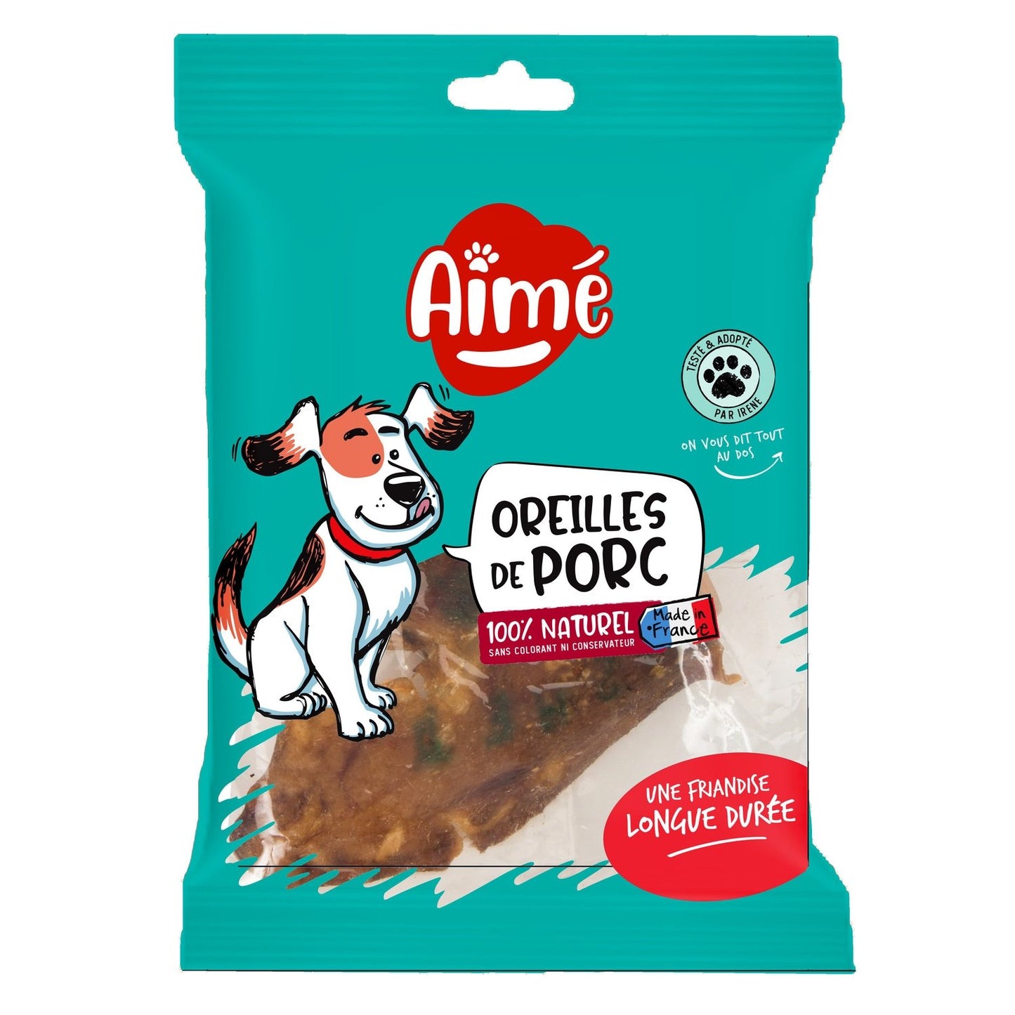 Friandises pour Chien Oreilles de Porc AIME le sachet de 2