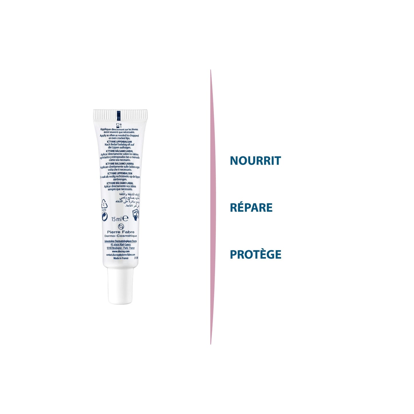 Ictyane DUCRAY Nourishing Protective Lip Balm for Dry and Damaged Lips
