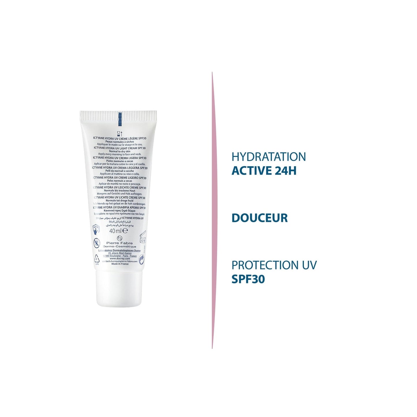 Crème Visage Peau Normale à Sèche Spf 30 Hydratation 24h DUCRAY
