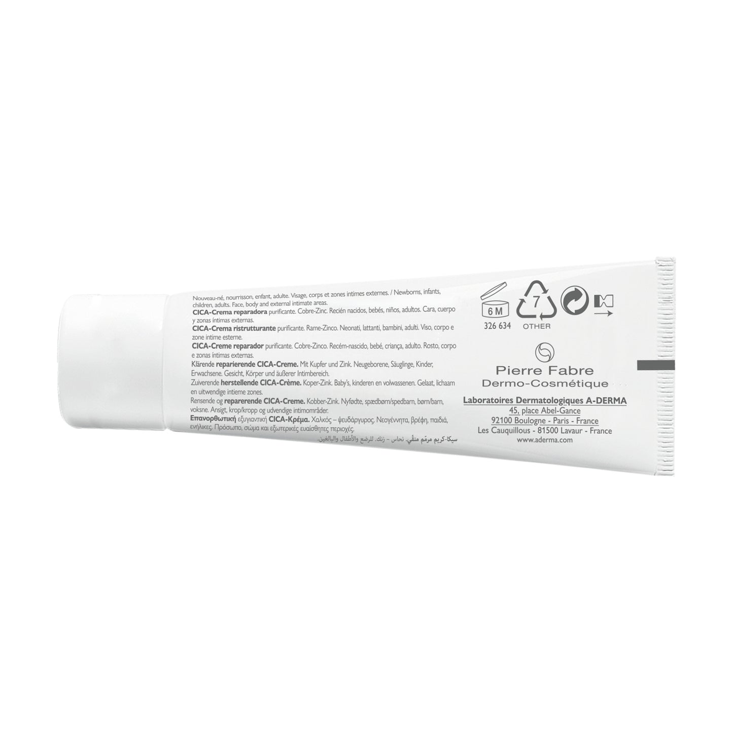 Crème Visage et Corps Peaux Irritées Réparatrice Assainissante Dermalibour+ A-DERMA