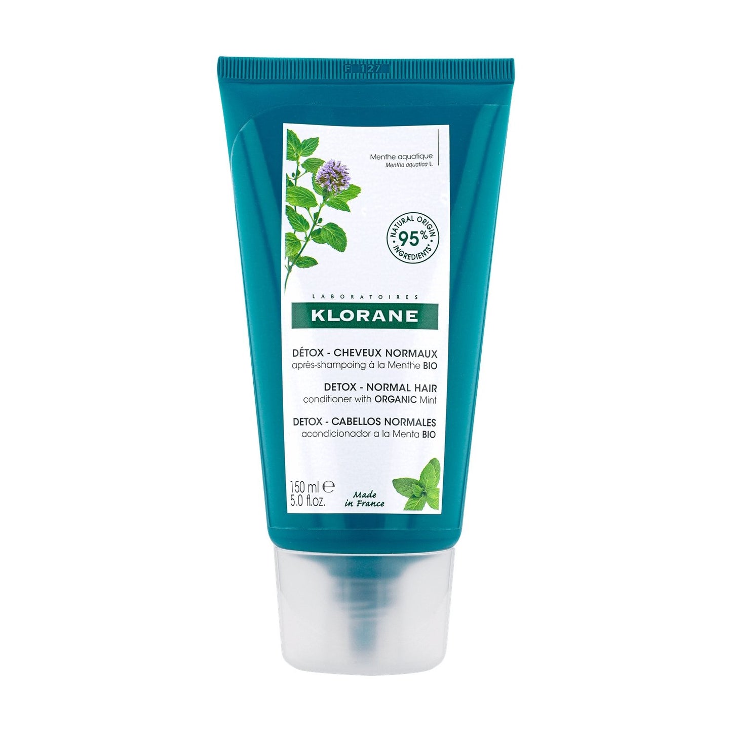 Après-Shampoing Détox Cheveux Normaux à la Menthe Bio KLORANE l'après-shampoing de 150mL