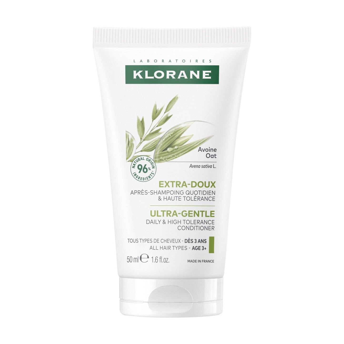 Après-Shampoing Extra Doux au Lait d'Avoine KLORANE le flacon de 50mL
