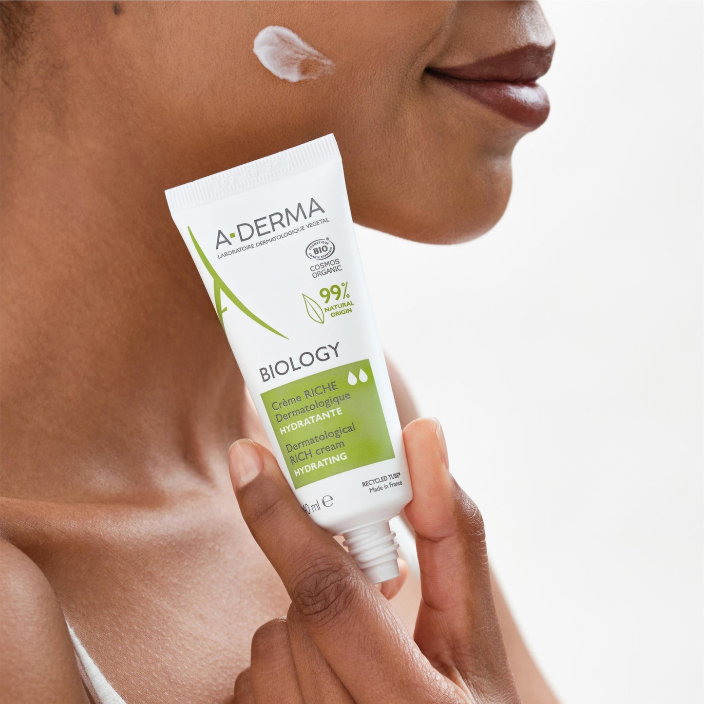 A-DERMA Organic Moisturizing Face and Body Cream for Dry Skin