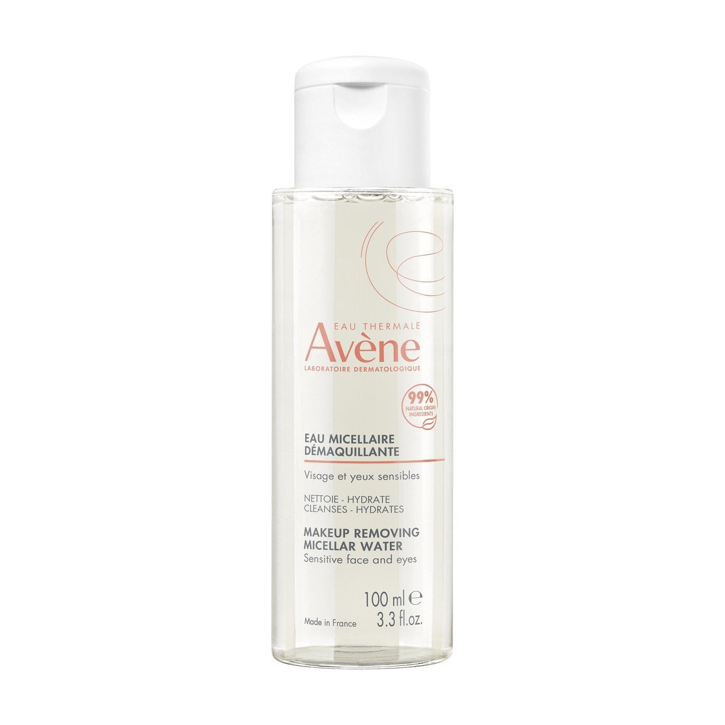 Eau Micellaire Visage Yeux Peau Sensible Démaquille Nettoie Hydrate Apaise EAU THERMALE AVENE le flacon de 100mL