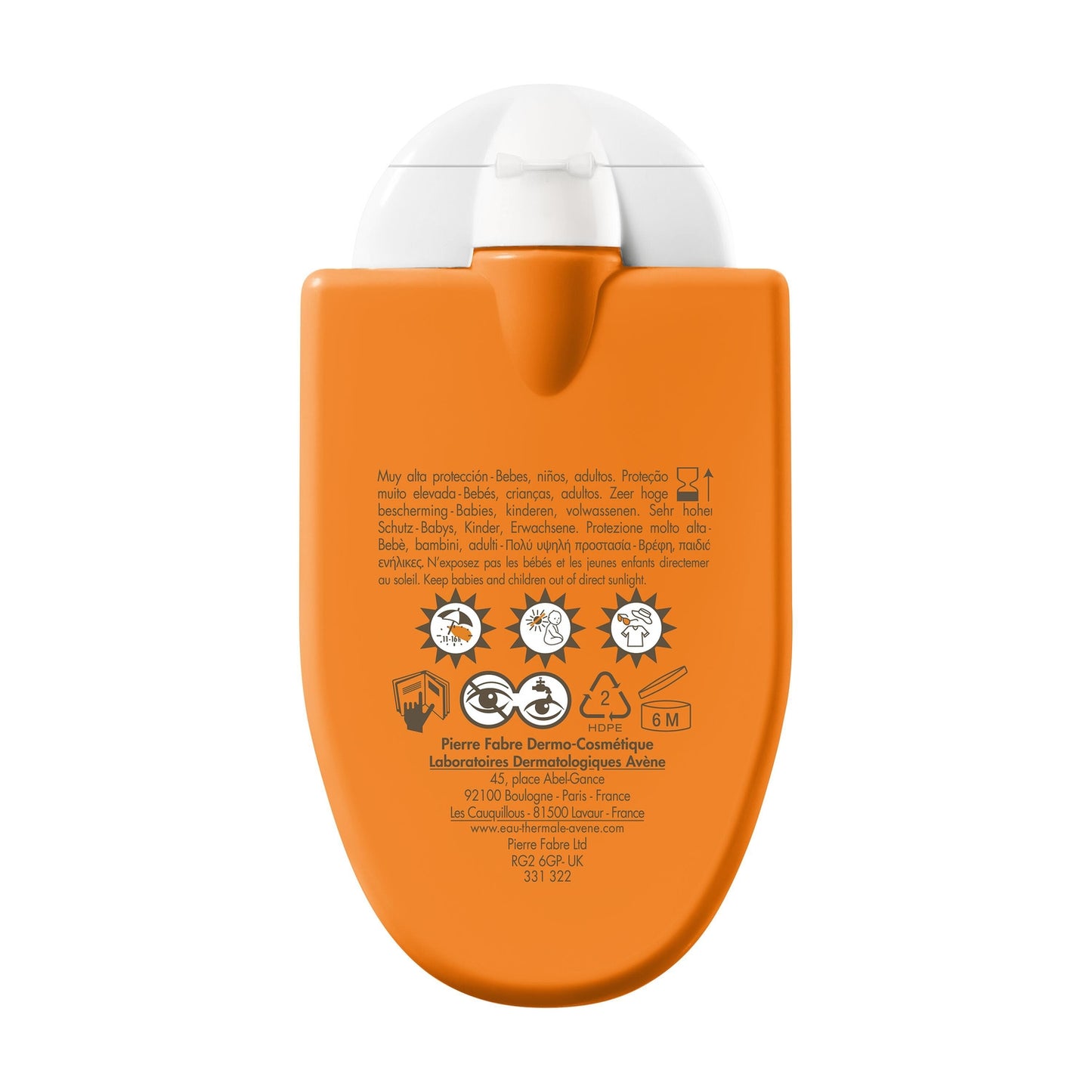 Sonnenschutzcreme für Gesicht und Körper, sehr hoher Schutz, LSF 50+, empfindliche Haut, EAU THERMALE AVENE