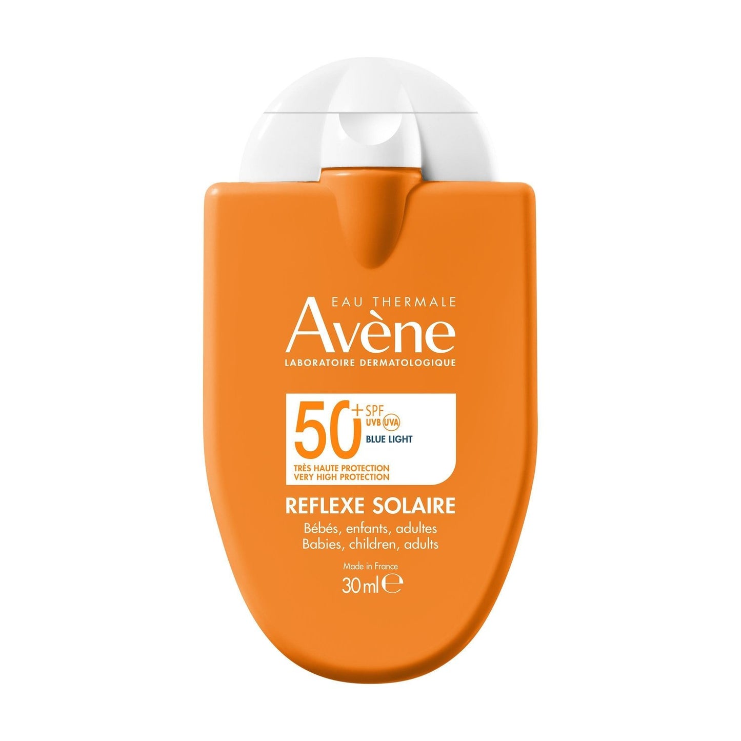 Crème Solaire Crème Visage et Corps Très Haute Protection Spf 50+ Peau Sensible EAU THERMALE AVENE le flacon de 30mL