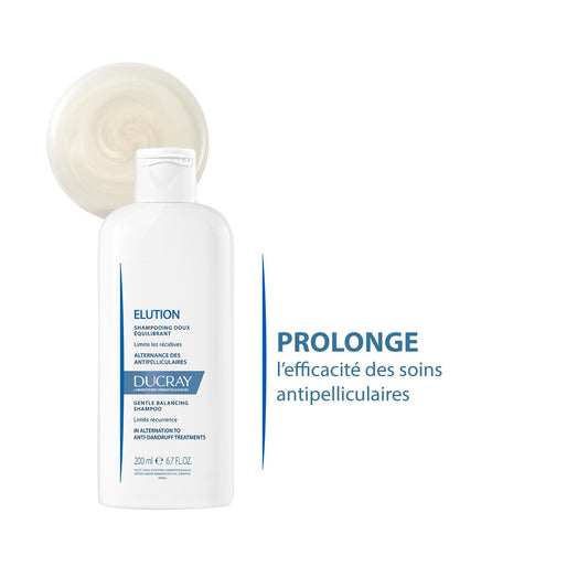 Shampoing Antipelliculaire Cheveux Normaux Ou Colorés Doux Equilibrant Elution DUCRAY