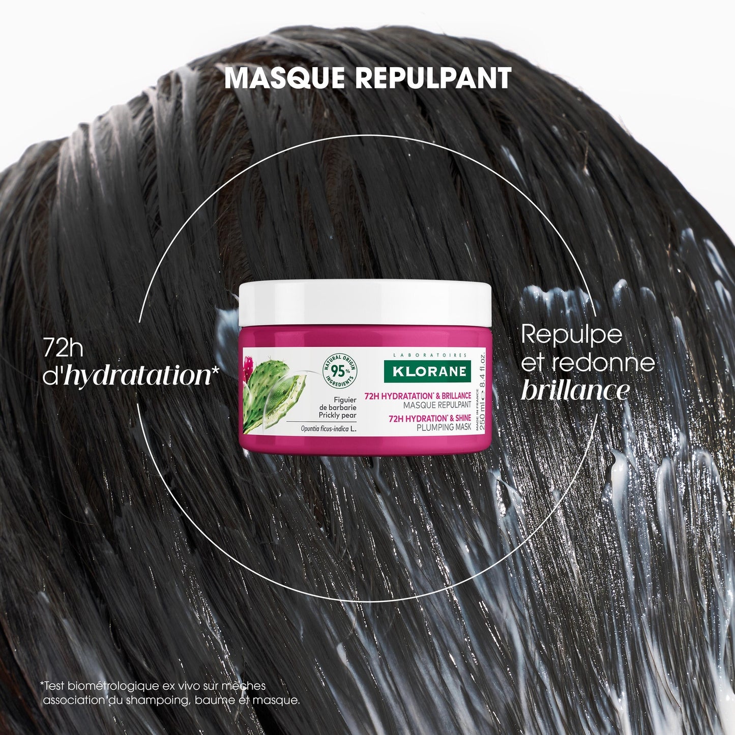 KLORANE Plumping Mask for Dehydrated Hair with Prickly Pear