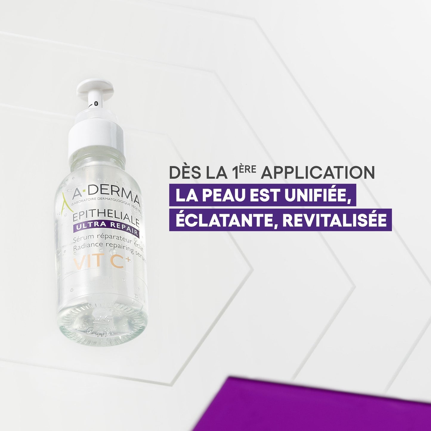 Anti-Redness Face, Neck and Décolleté Serum Repairs and Illuminates Vitamin C Epithelial Ultra A-DERMA