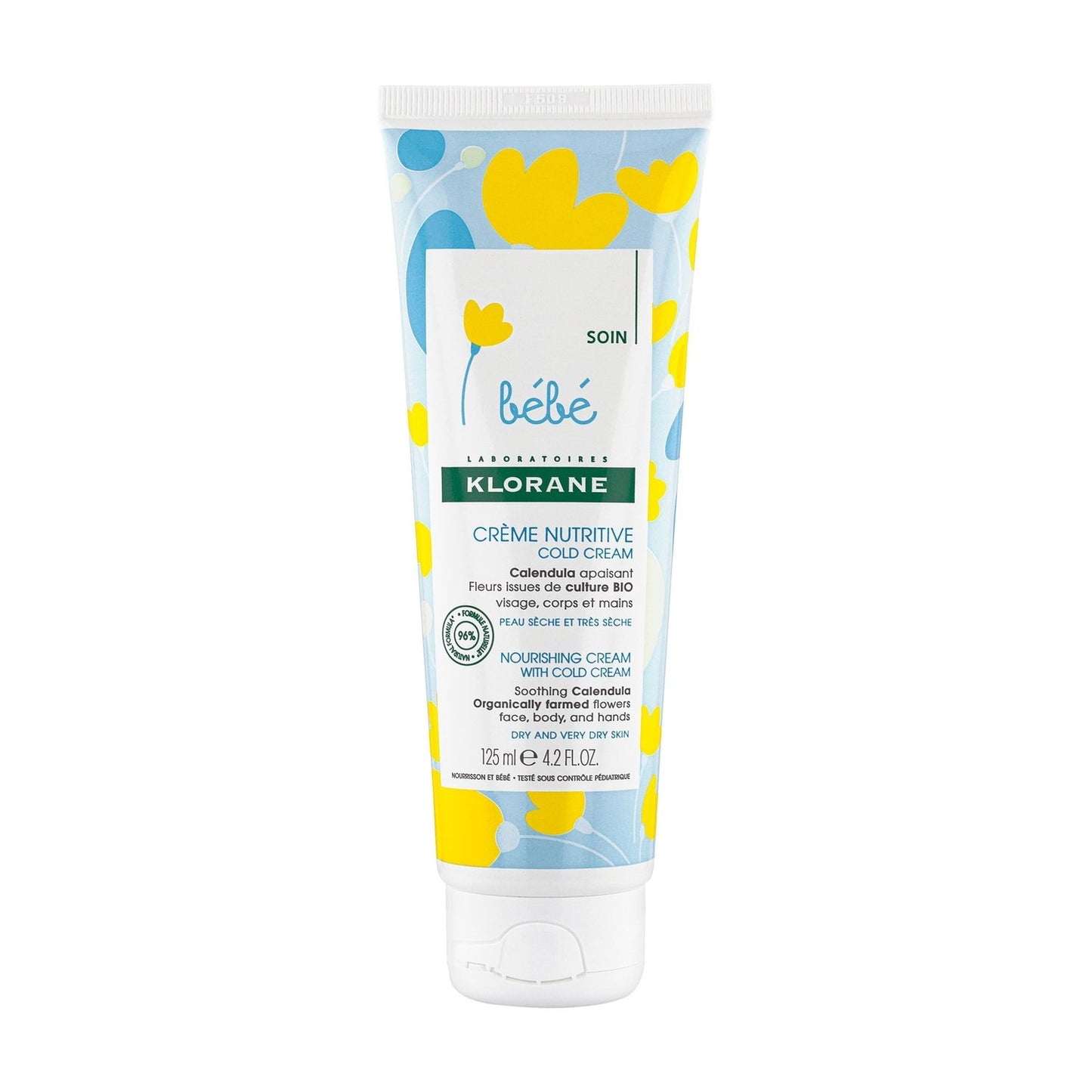 Crème Bébé au Cold Cream KLORANE le tube de 125mL