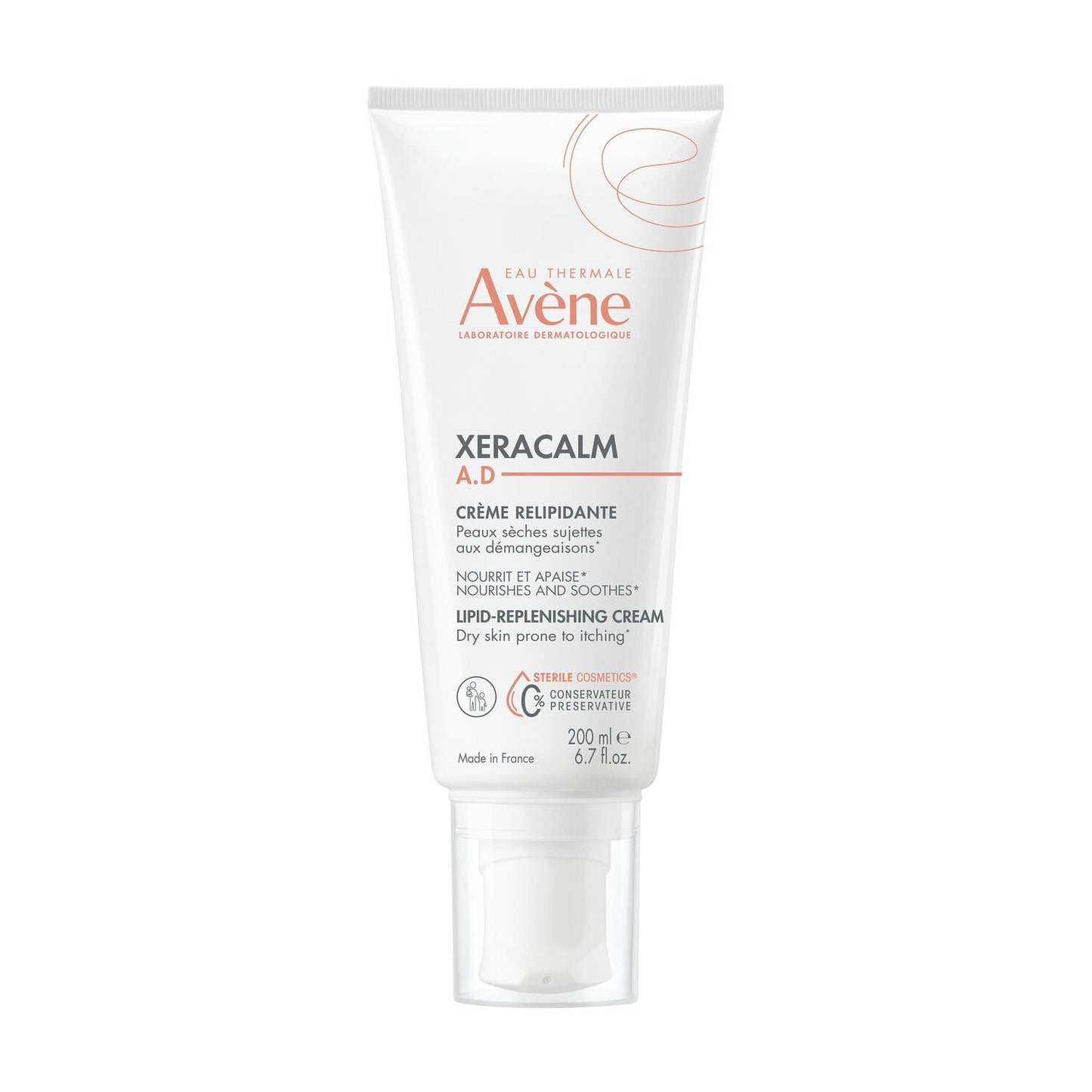 Crème Corps Relipidante Peau Atopique Anti-Irritations et Démangeaisons Xeracalm EAU THERMALE AVENE le tube de 200 ml