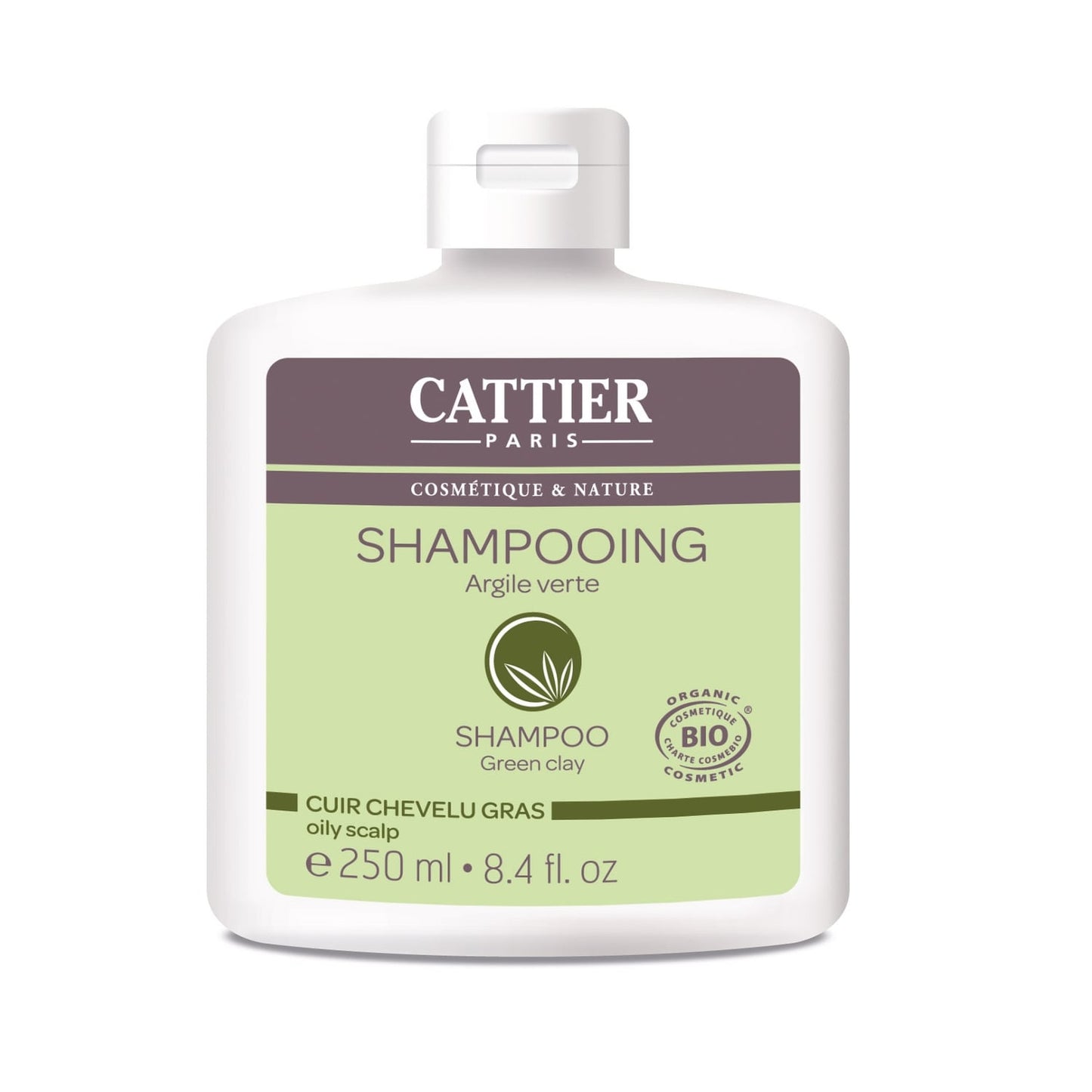 Shampoing Cheveux Gras Argile Verte Bio CATTIER