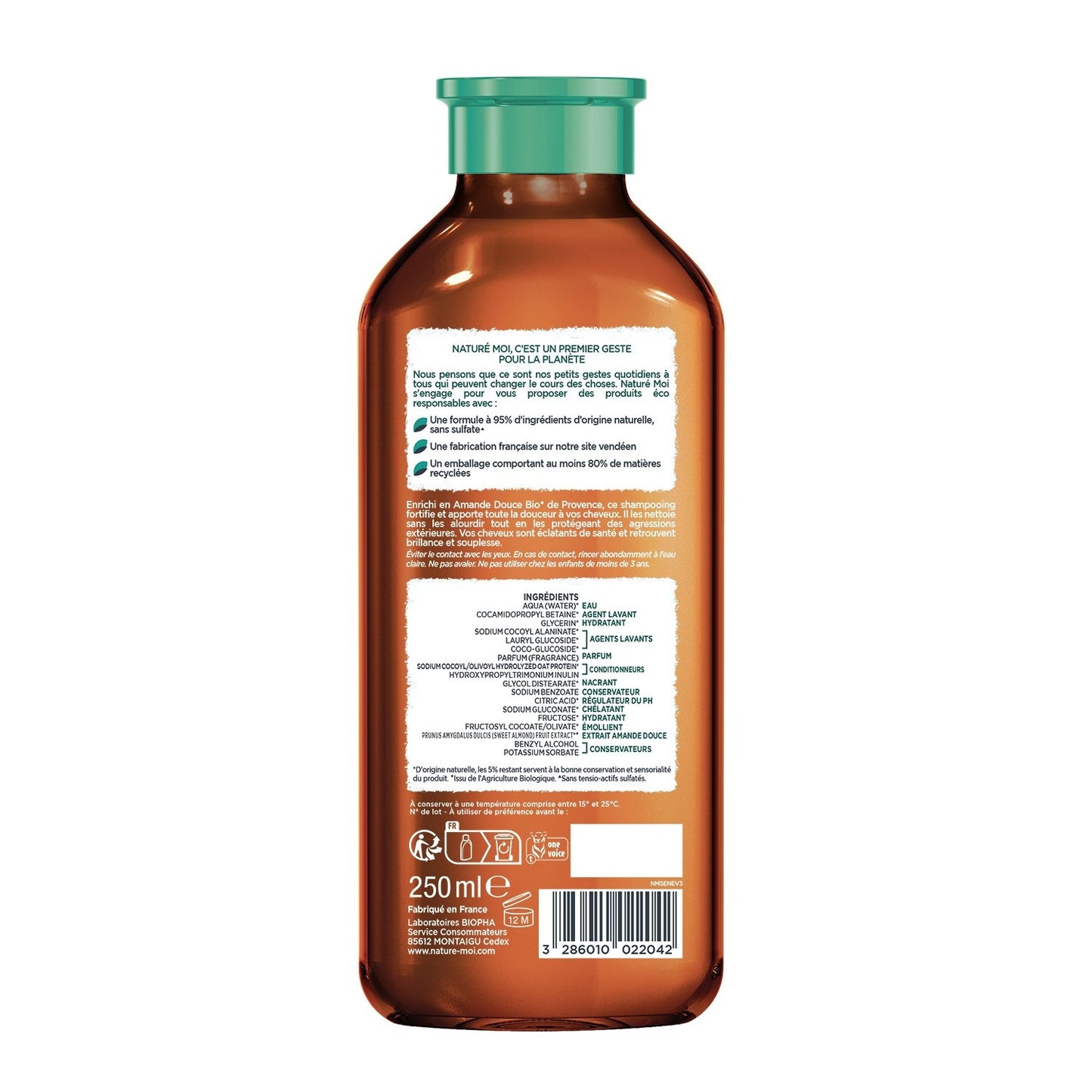 NATURÉ MOI Extra-Gentle Sweet Almond Shampoo for All Hair Types