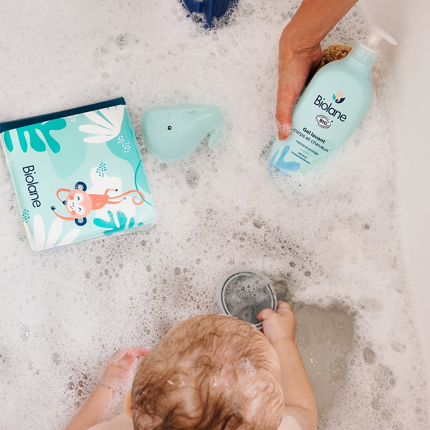 BIOLANE Organic Baby Body & Hair Wash Gel