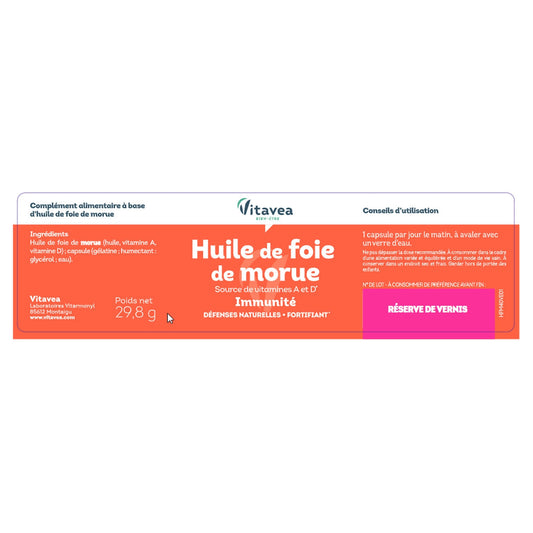 Huile de Foie de Morue VITAVEA