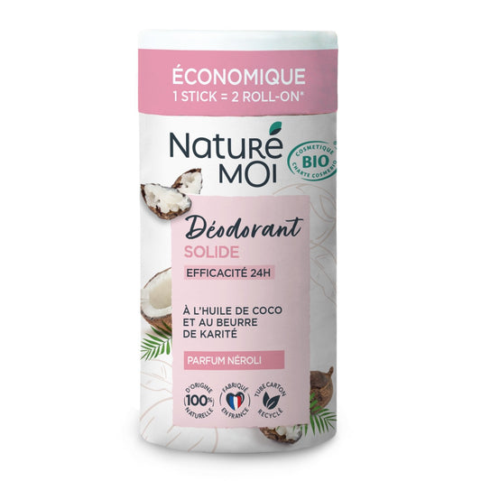 Déodorant Solide Néroli Bio Huile de Coco & Beurre de Karité Bio NATURÉ MOI