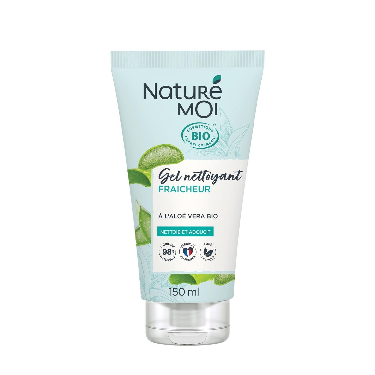 Fresh Facial Cleansing Gel Cleanses & Softens Organic Aloe Vera NATURÉ MOI