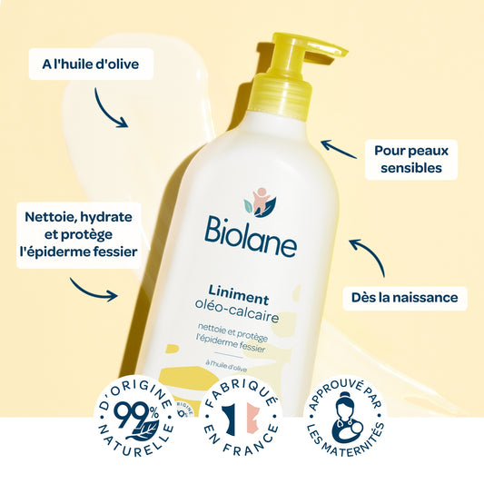 Liniment Bébé A l'Huile d'Olive Oléo-Calcaire BIOLANE