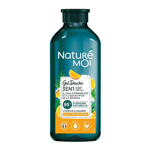 Gel Douche Homme 3 en 1 Orange Eucalyptus NATURÉ MOI