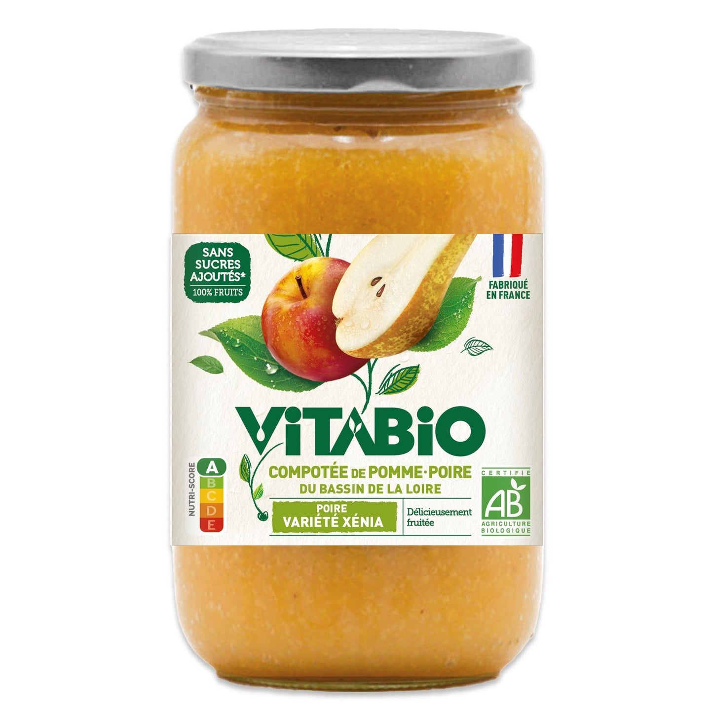 Compotée de Pomme Poire VITABIO le pot de 700g